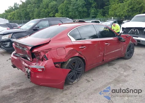 2014 Infiniti Q50 Premium/Sport из США, поврежденный, VIN JN1BV7AR9EM686851